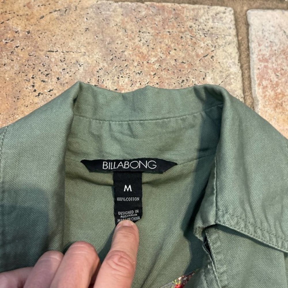 Billabong twill belted double breasted, utility jacket - Picture 3 of 5